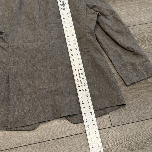 Lauren Ralph Lauren Black Label Blazer Men's 41R Brown Slim Fit Linen - Picture 7 of 9